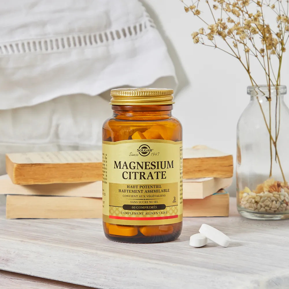 SOLGAR MAGNESIUM CITRATE - 60 Comprimés