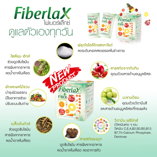 Fiberlax Verena Drink Dietary fiber - 10 Sachets/ Boxes