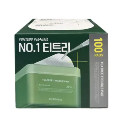 MEDIHEAL TEATREE TROUBLE PAD Disques Jour et Nuit - 170ml