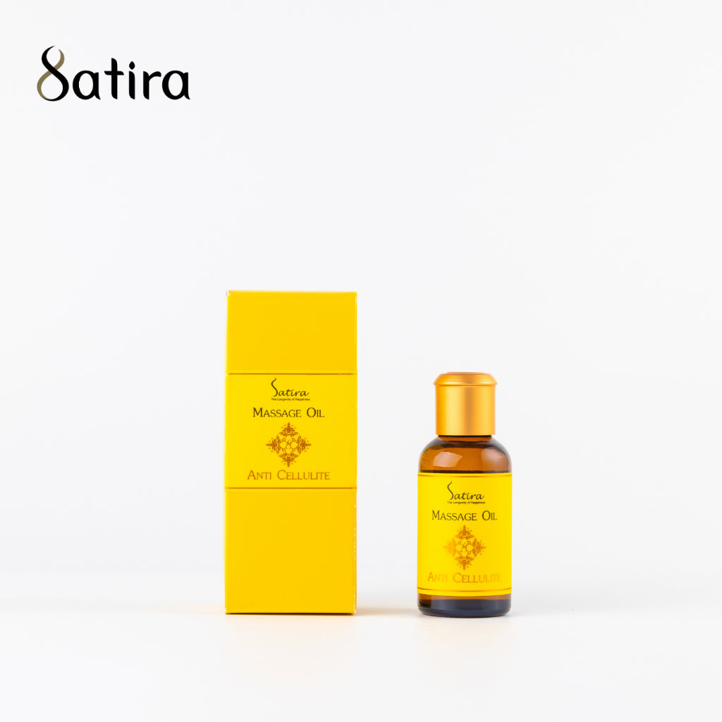 Satira Massage oil Anti Cellulite 30 ml สถิรา น้ำมันนวดผิวกาย กระชับผิว ลดรอยแตกลาย 30 มล