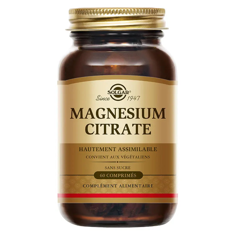 SOLGAR MAGNESIUM CITRATE - 60 Comprimés