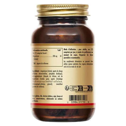 SOLGAR MAGNESIUM CITRATE - 60 Comprimés