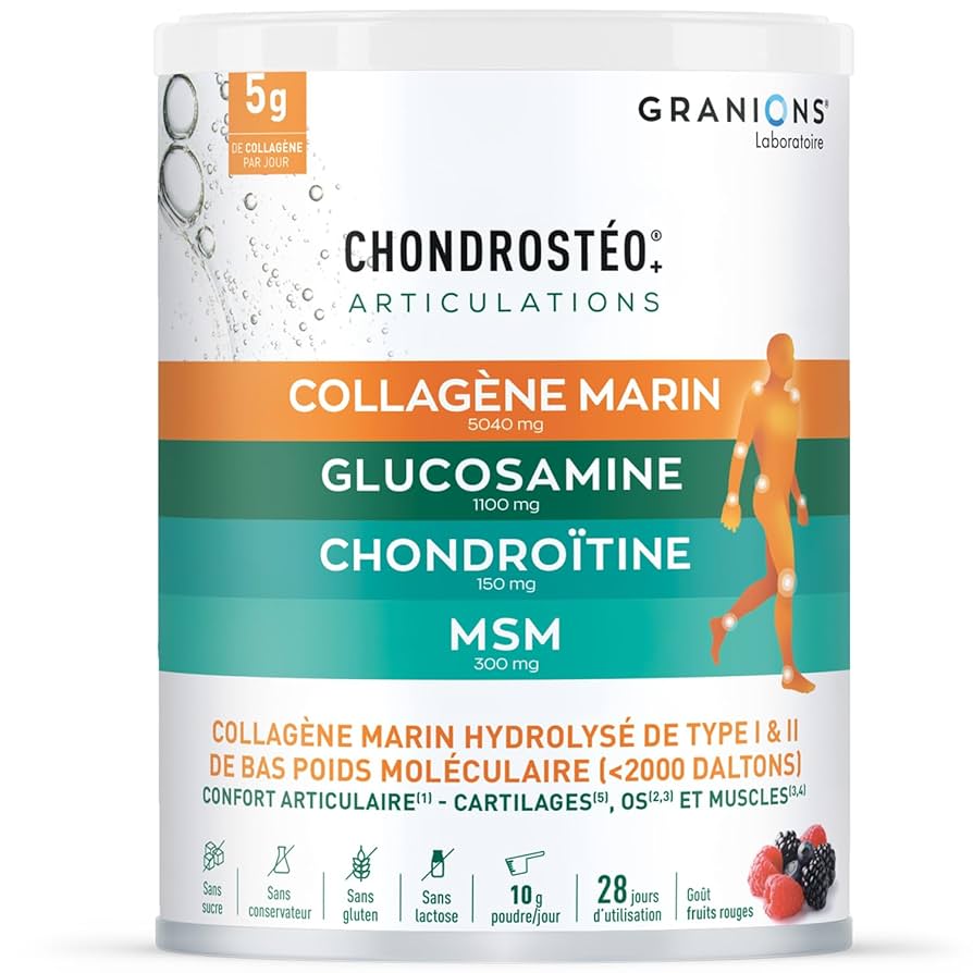 Chondrostéo+ Collagène Marin - Poudre - Fruits des bois Pour un confort articulaire