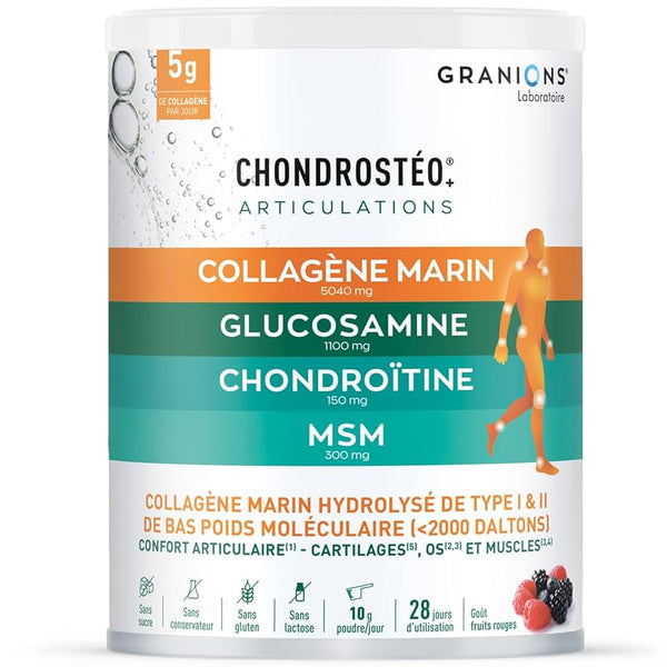Chondrostéo+ Collagène Marin - Poudre - Fruits des bois Pour un confort articulaire