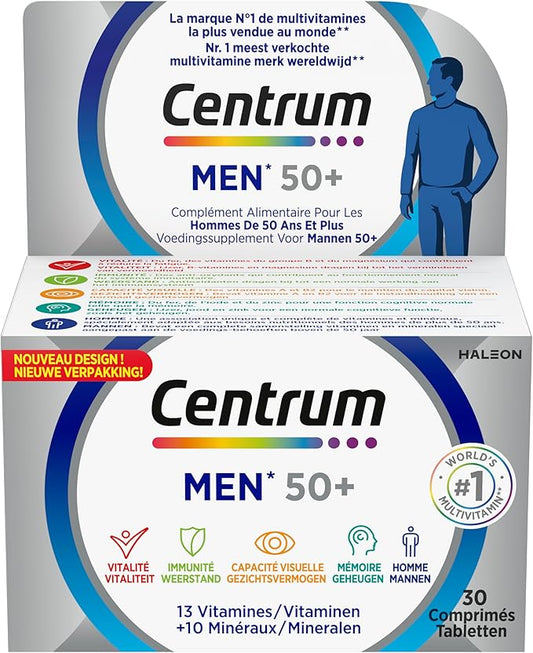 CENTRUM – Multivitamines Homme 50+ - 30 Comprimés