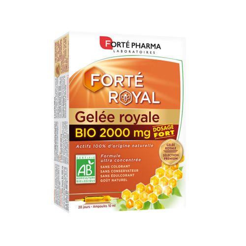 FORTÉ ROYAL Gelée Royale 2000mg BIO - 20 Ampoules FORTÉ PHARMA