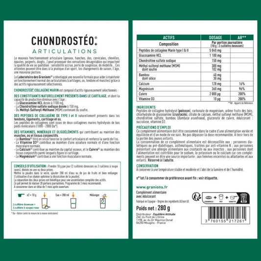 Chondrostéo+ Collagène Marin - Poudre - Fruits des bois Pour un confort articulaire