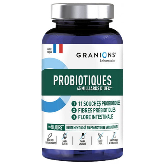 Granions  Probiotiques 45 Millards d'UFC, 40 Gélules